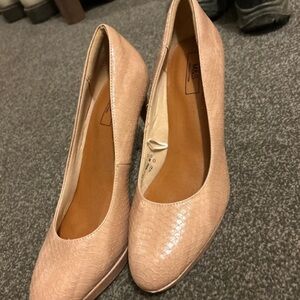 Blush Textured Heels